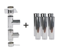 Wkład do drewna, komin żaroodporny 120/6,3m