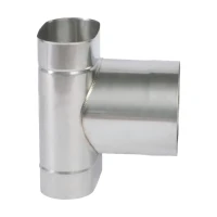 Trójnik 90 stopni owalny kwasoodporna 120x220/180W/grubość 1 mm