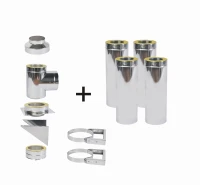 Komin izolowany wiszący DZ+150/30/0,8mm/4m SLIM