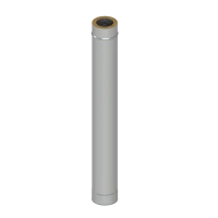 Rura izolowana 80*125/długość 1000 mm z uszczelką